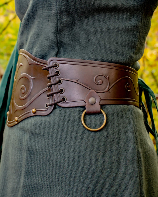 Lucretia Belt - Black - skórzany pas