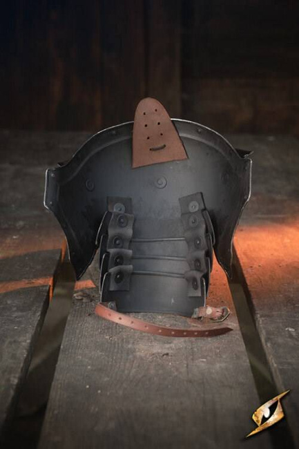 Captain Pauldrons - Polished Steel