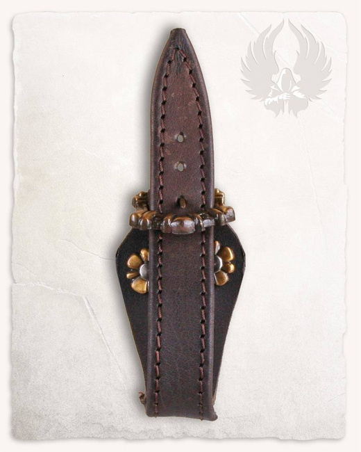 Leon Belt Holder Brown - skórzany uchwyt na pasek