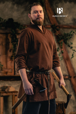 Tunic Ekwin - Brown - bawełniana tunika