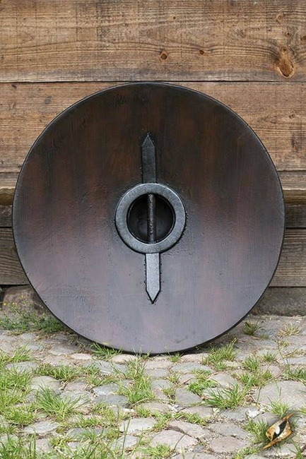 Viking Dragon Shield 80 cm - Wood