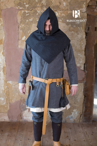 Skjoldehamn Gugel Knud Herringbone - Black/Grey