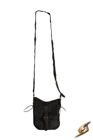 Traveler Satchel Suede - Black - torba na ramię