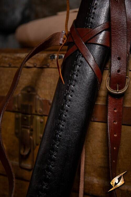 Knights Scabbard Black/Dark Brown 75 cm - pochwa na miecz larpowy
