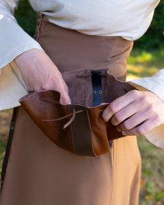 Veltor leather bag - Brown - skórzana sakwa