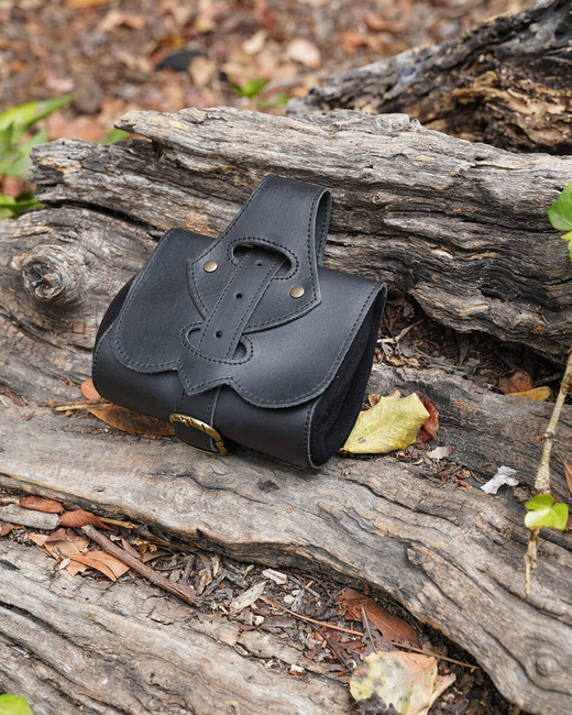 Eremitano belt bag - Black - skórzana kaletka