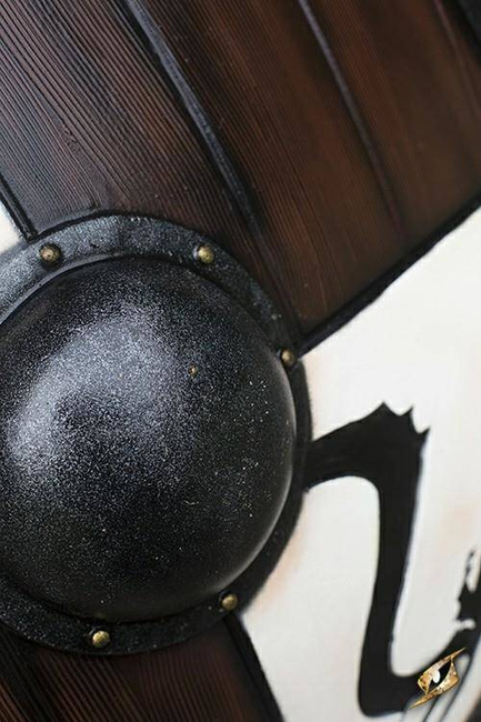 Viking Dragon Shield 80 cm - White