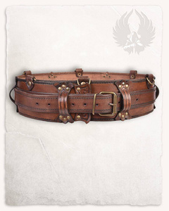 Luthor Belt Brown - skórzany szeroki pas