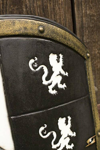Lion Shield - White