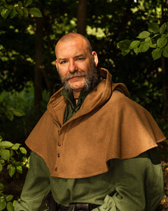 Notker Hood Wool - Sand - kaptur średniowieczny