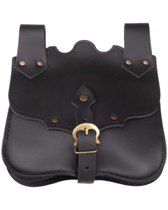 Ferocia belt bag - Black - skórzana kaletka