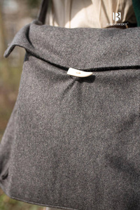 Shoulder Bag Vesker - Dark Grey - torba na ramię z filcowanej wełny