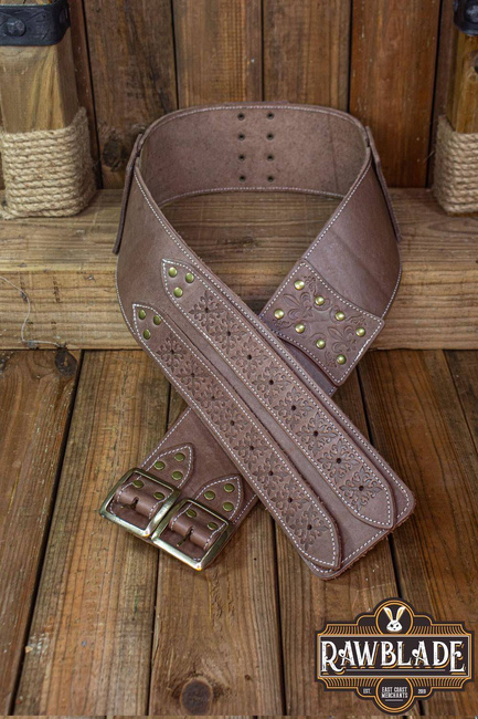 Lombard Wide Belt - Brown