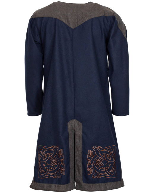 Norgaard Tunic wool embroidered - Blue- tunika średniowieczna