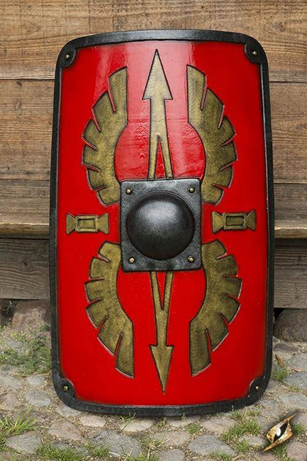 Square Scutum Shield - Red - 100x65 cm