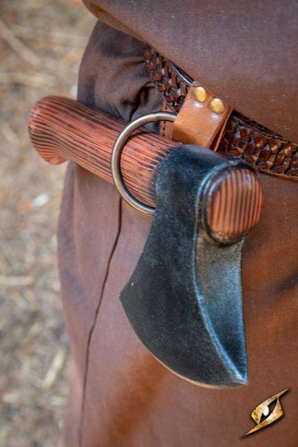 Ring Small Brown - zawieszka ze stalowym pierścieniem