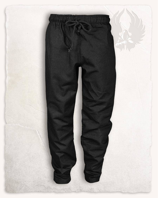 Chris Trousers Black (junior) - bawełniane spodnie