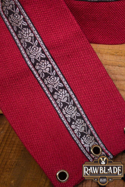 Jeanne fabric belt - Red
