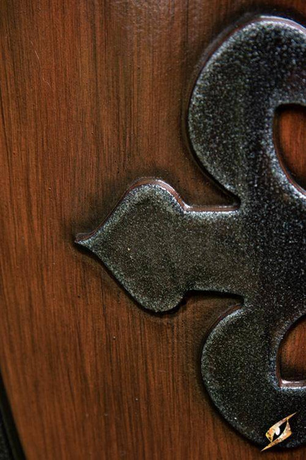 Crusader Shield - Wood/Steel - 70x50 cm