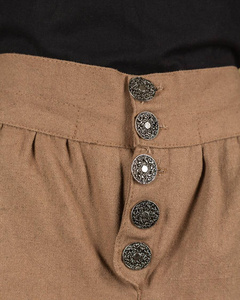 Tilly Trousers Premium Canvas Sand - płócienne krótkie spodnie