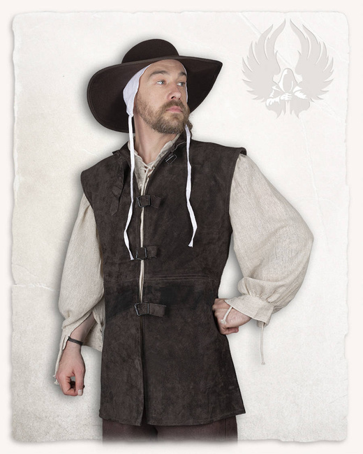Orthello Suede Vest Brown - kamizelka średniowieczna