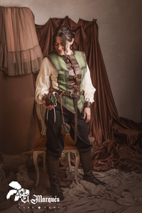 Mercenary Belt - Black - skórzany pas