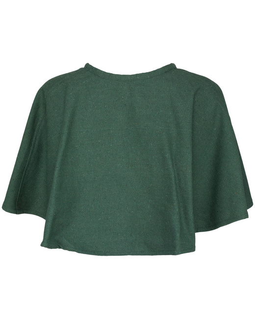 Bron Pelerine Canvas Green - krótka peleryna