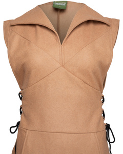 Galatea Tunic Wool - Light Brown - tunika wełniana