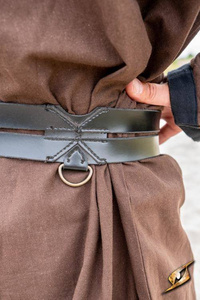 Twin Belt - Faux Leather Black - 120 cm