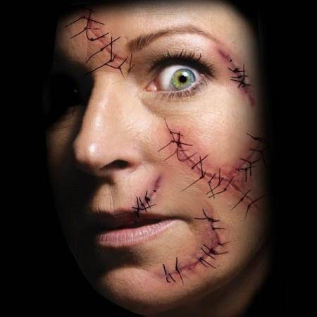 Stapled & Stitched Tattoo - tatuaż tymczasowy