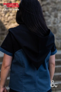 Dungeons & Dragons - Rogue Hooded Vest - Black/Blue