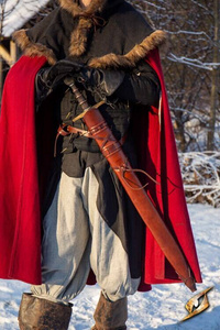 Knights Scabbard Brown/Dark Brown 94 cm - pochwa na miecz larpowy