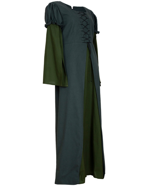 Loreley Dress - Green - suknia bawełniana