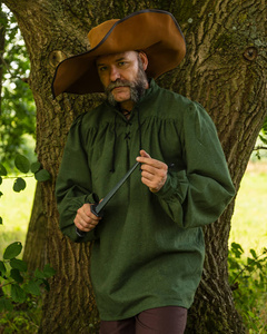 Ansgar Shirt Canvas - Green - koszula bawełniana