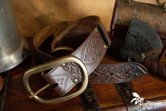 Pirat Belt - Brown - skórzany pas