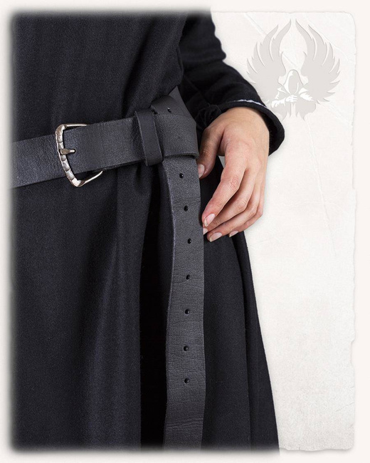 Louis Belt Black - skórzany pas