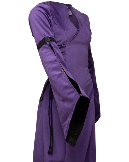 Antaris Dress Velvet - Purple - aksamitna suknia