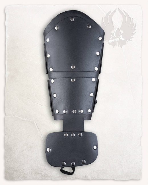 Quintus Bracers Split Leather - Black