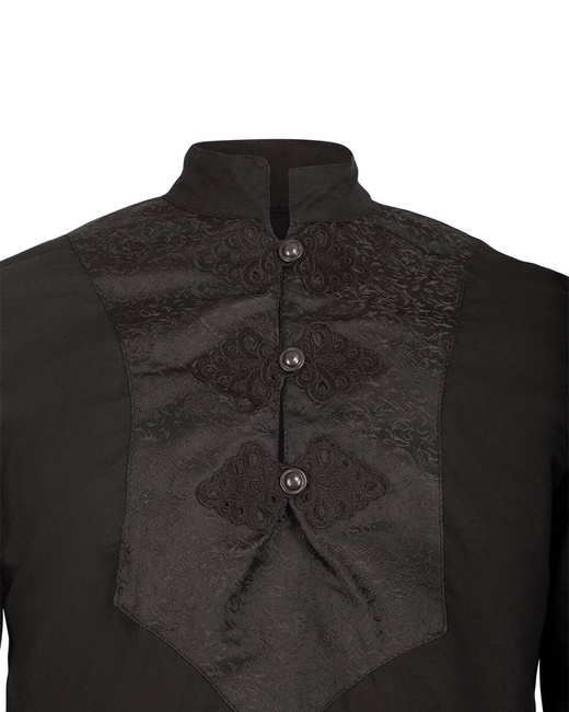 Viscardi shirt - Black - koszula w gotyckim stylu