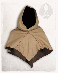 Halaif Hood Wool Sand/Brown 2nd Edition - wełniany kaptur