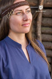 Rus Dress Marzena - Dark Blue - sukienka bawełniana