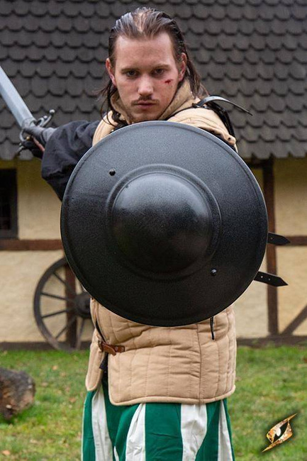 Fencing Buckler - Dark Metal