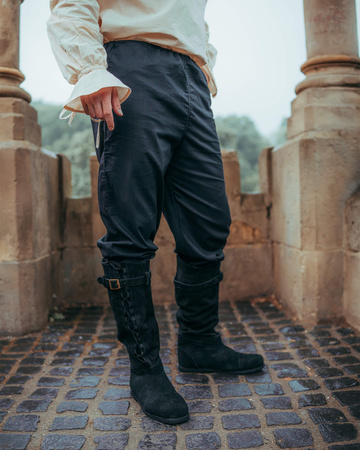 Philipp Pants Cotton Black - bawełniane spodnie