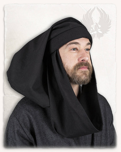 Rafael Chaperon Canvas Black - średniowieczna czapka