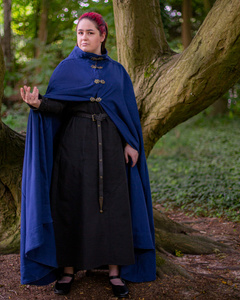 Ceres Cloak Canvas - Blue - bawełniany płaszcz