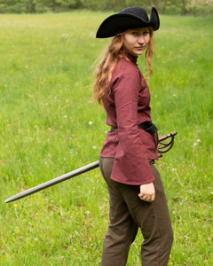 Kassandra Blouse Sail Cloth - Bordeaux