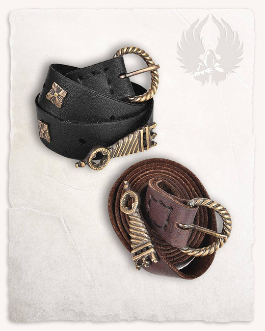 Mattis Belt Black - skórzany pas