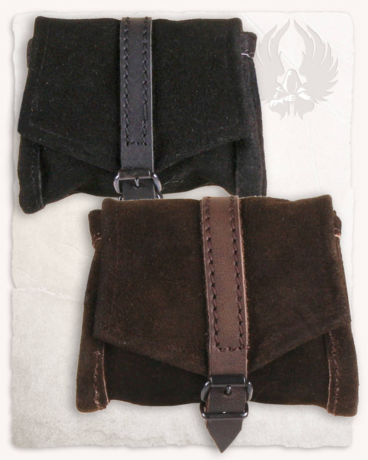 Friedhelm Belt Bag Small Black - mała zamszowa kaletka