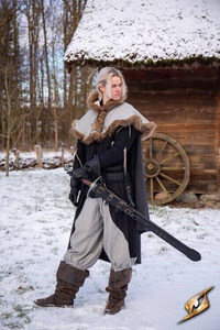 Adjustable Scabbard Black Faux Leather 97 cm - regulowana pochwa