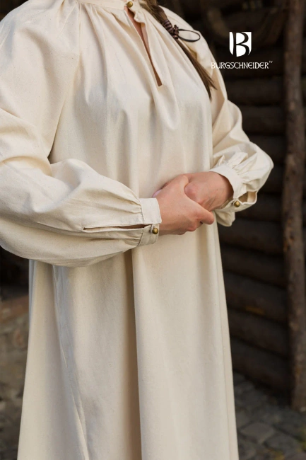 Rus Dress Lilia - Natural - bawełniana suknia spodnia